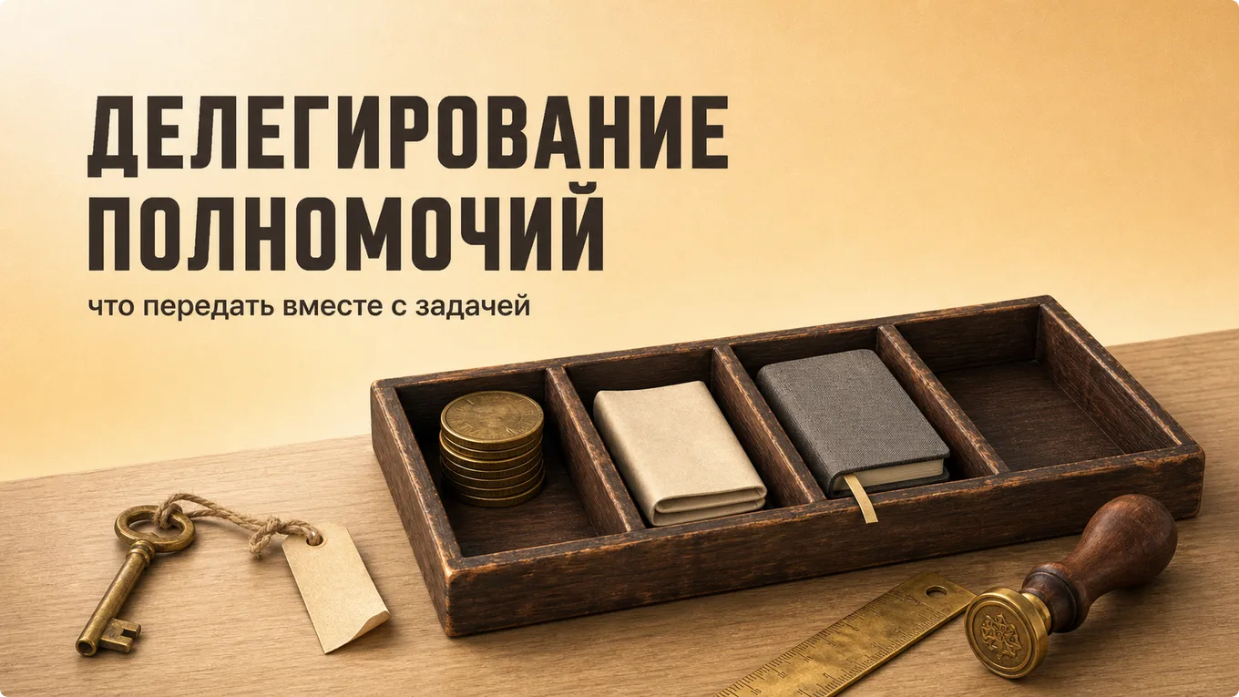 Деревянный ящик с четырьмя гнёздами, в трёх лежат столбик монет, сложенный лист бумаги и записная книжка, четвёртое пустое, а вынутый из него латунный ключ с биркой лежит рядом.