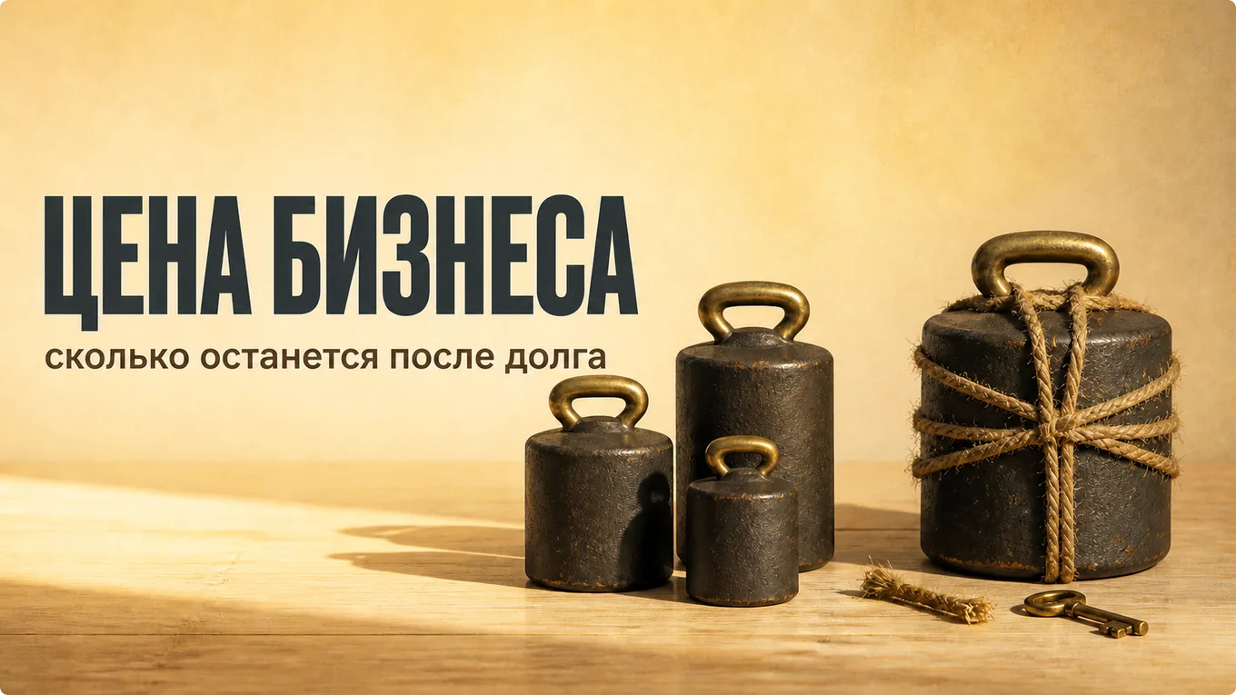 Ряд чугунных гирь на дубовой столешнице, самая крупная обвязана бечёвкой и отставлена в сторону