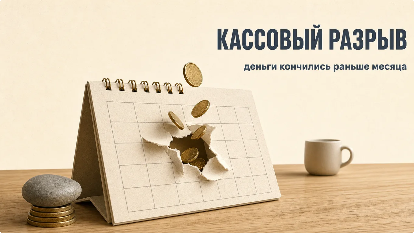 Настольный календарь, в середине месяца страницы провалились внутрь