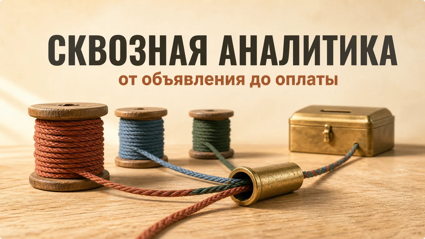 Три катушки с нитями разного цвета, нити сходятся в одной латунной втулке и уходят к копилке